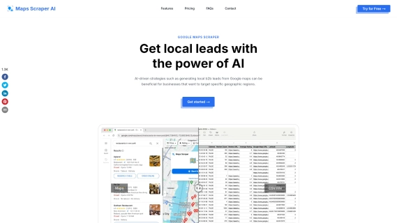 Data Extraction Map Maps Scraper AI: The Ultimate Google Maps Data Extracti