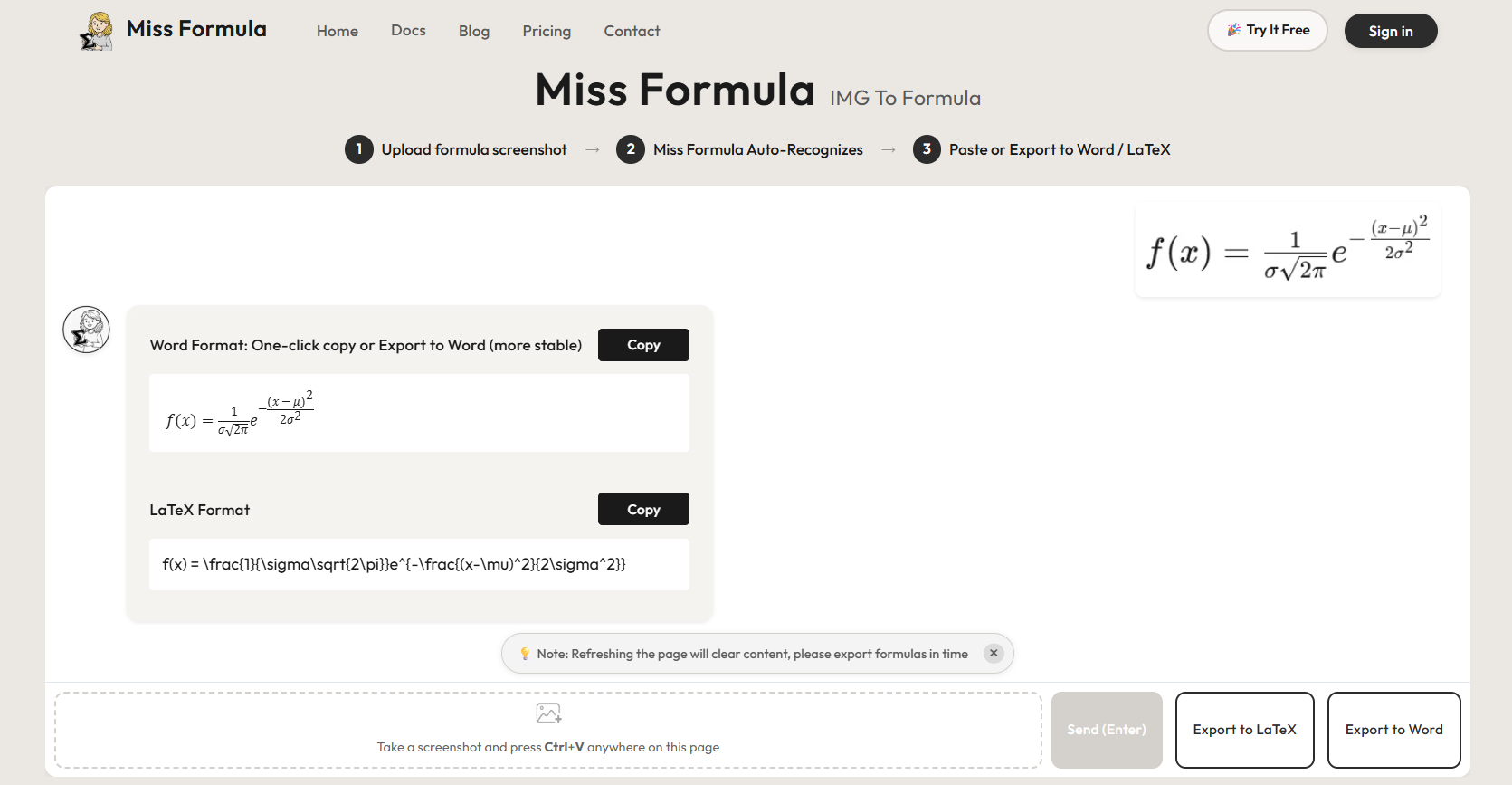 Miss Formula - Writing Editing - All The AI Tools